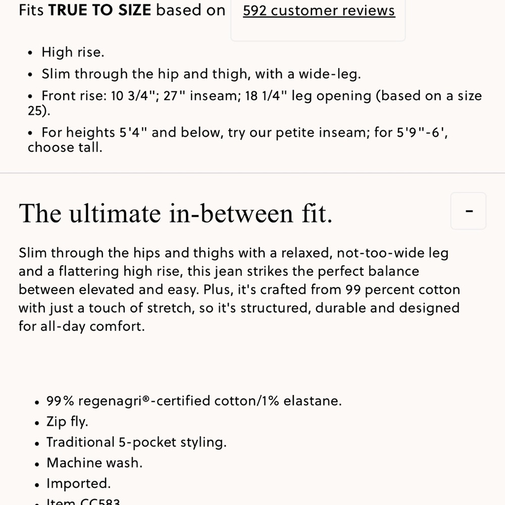 Women’s J Crew Wide Leg Jeans “96 Slim Wide” Size 29 - Picture 4 of 5